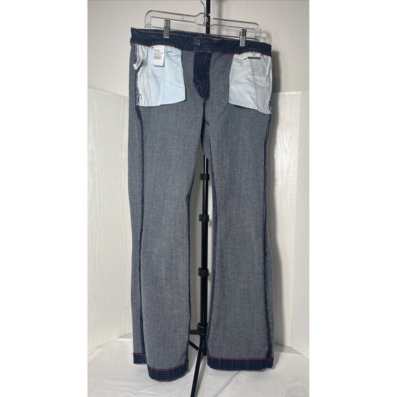 Tommy Hilfiger Women's Trouser Blue Denim Straight Leg Medium Wash Jeans size 14 - Picture 8 of 13